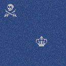 Bisazza Skulls & Crowns Blue Mosaici per pareti Vetro Vetro: mosaici