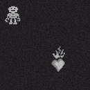 Bisazza Hearts & Robots Black Mosaici per pareti Vetro Vetro: mosaici