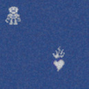 Bisazza Hearts & Robots Blue Mosaici per pareti Vetro Vetro: mosaici