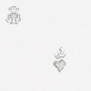 Bisazza Hearts & Robots White Mosaici per pareti Vetro Vetro: mosaici