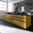 Valcucine Artematica Vitrum I Giallo Terra Kitchen systems
