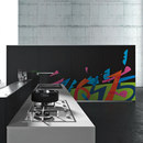 Valcucine Artematica Vitrum Arte I Ugo Nespolo Kitchen furniture Kitchen systems