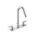 Axor Citterio M 3-Hole Basin Mixer with plate DN15 Hansgrohe