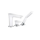 Hansgrohe Hansgrohe PuraVida 3-Hole Rim-Mounted Bath Mixer Rubinetteria per vasca