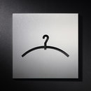PHOS Design Hinweisschild Garderobe Maniglie Pittogrammi Pittogrammi / Scritte Segnaletica Segnaletica/Orientamento
