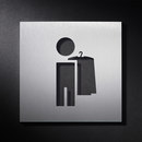 PHOS Design Hinweisschild Garderobe Herren Pictogrammes / Symboles Poignées Signalétique Signalétique / Orientation
