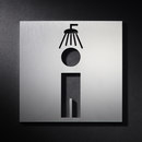 PHOS Design Hinweisschild Herren Dusche Pictogrammes / Symboles Poignées Signalétique Signalétique / Orientation