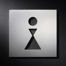 PHOS Design Hinweisschild WC Frauen Letreros / Rótulos Manillas / Herrajes Pictogramas Señalización