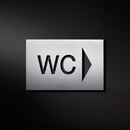 PHOS Design WC Richtungspfeil Directional signage / Wayfinding Hardware