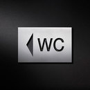 PHOS Design WC Richtungspfeil Directional signage / Wayfinding Hardware