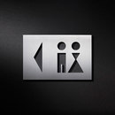 PHOS Design Richtungspfeil Mann/Frau Directional signage / Wayfinding Hardware