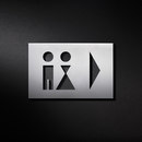 PHOS Design Richtungspfeil Mann/Frau Directional signage / Wayfinding Hardware