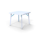 Skitsch Dakar Table square white blue Besprechung: Einzeltische Esstische / Konsoltische Esszimmer: Esstische Gartentische Konferenz / Seminar / Besprechung