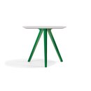 Accademia Katana round green table Gastronomie / Cantine Restaurant: Tables Tables à manger Tables de jardin Tables de salle à manger / de console