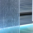 Vitrealspecchi Madras® Wengé Maté double face clear Glas Glas: Dekoratives Glas Glas: Glastrennwände Trennwandsysteme