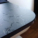 Vitrealspecchi Madras® Uadi black painted Glas Glas: Küchenarbeitsplatten Küchenausstattung