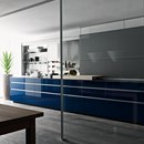 Valcucine New Logica System Invitrum blu Kitchen systems