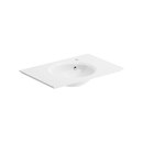 Unique washbasin for right hand side tap pomd’or