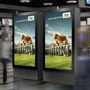 BURRI E-Panel Monitor Systems Advertising / Information systems Street furnishings