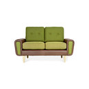 Deadgood Harvey Zweisitzer Sofa Lounge: Sofas Sessel / Sofas / Poufs Wohnzimmer: Sofas