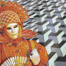 Mosaico+ Studio Carneval Queen of Sun Glass Glass: mosaics Wall mosaics