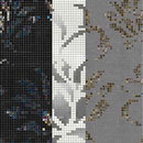 Mosaico+ Studio Flowers Garofano Oro Bianco Glass Glass: mosaics Wall mosaics
