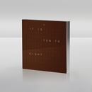 Qlocktwo Touch Dark Chocolate QLOCKTWO
