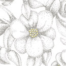 BANTIE Bloom grey | yellow Curtain fabrics Decorative fabrics