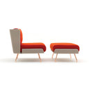 Knoll International A&A Lounge Armchair + Ottoman Sillones / Sofás / Pufs