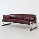 ZEITLOS – BERLIN Tubular steel couch/daybed in Aeronautic Streamline Design
