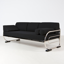 ZEITLOS – BERLIN Art Deco Stahlrohrcouch im Aeronautic Streamline Design Sitzmöbel Wartemöbel / Loungemöbel