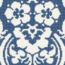 Bisazza Decoupage Bleu Glas Glas: Mosaike Glasböden Mosaike Wandmosaike