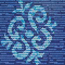 Bisazza Ginseng Blue Glass Glass flooring Glass: mosaics Mosaics Wall mosaics