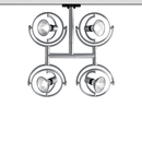 Cini&Nils Fariquattro binario soffitto Ceiling-mounted lights Lighting systems Spotlights