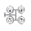 Cini&Nils Fariquattro parete Spotlights Wall-mounted lights