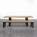 Silvio Rohrmoser Table and Bench at_12 Asientos Mesas