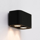 Wever & Ducré Docus Wall II black structured anodized gold Wall-mounted lights