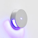 Wever & Ducré Blink round brushed aluminium LED-lights Wall-mounted lights
