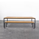 Silvio Rohrmoser Table and Bench at_11 Asientos Mesas
