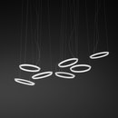 Vibia Halo hanging lamp quintuple LED-lights Suspended lights