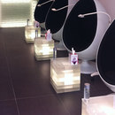 Poesia Poesia counter Glass Glass: decorative glass Glass: glass blocks Lounge area / Waiting room Tables