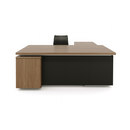 M2L Brand L-desk wood leather Desks / Workstations Executive
