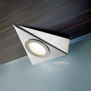 Hera UL 1-LED - Triangular LED Under-Cabinet Luminaire in Stainless Steel Furniture integrated lights Furniture lights Integrated lighting LED-lights