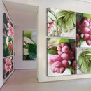 tela-design tela 100 - leafy pearls Aussensitze Raumakustik Wandbilder / Wall Art Wandpaneele