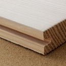 selected by Materials Council Wide-board Douglas fir flooring, lye and white soap finish Bois / Dérivé du bois