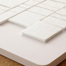 selected by Materials Council Irregular hand cut glass mosaic (Up to 75% recycled content) Verre