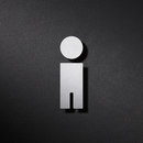PHOS Design WC-Schild Jungen Directional signage / Wayfinding Fittings Lettering / Symbols Symbols / Signs
