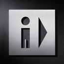 PHOS Design Hinweisschild Wegweiser WC Herren Maniglie Pittogrammi Pittogrammi / Scritte Segnaletica/Orientamento
