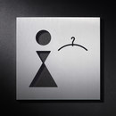 PHOS Design Hinweisschild Damen Umkleide Directional signage / Wayfinding Fittings Lettering / Symbols Symbols / Signs