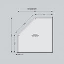 PHOS Design Duschvorhangstange DS FE 900 Shower